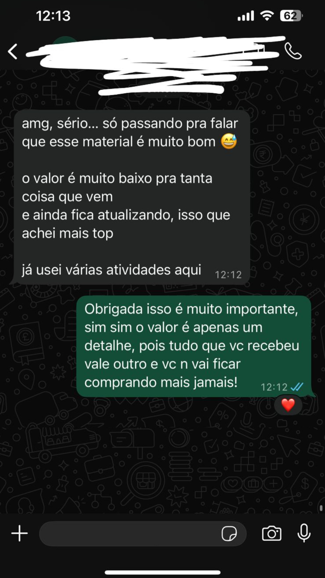 Depoimento de aluno 2