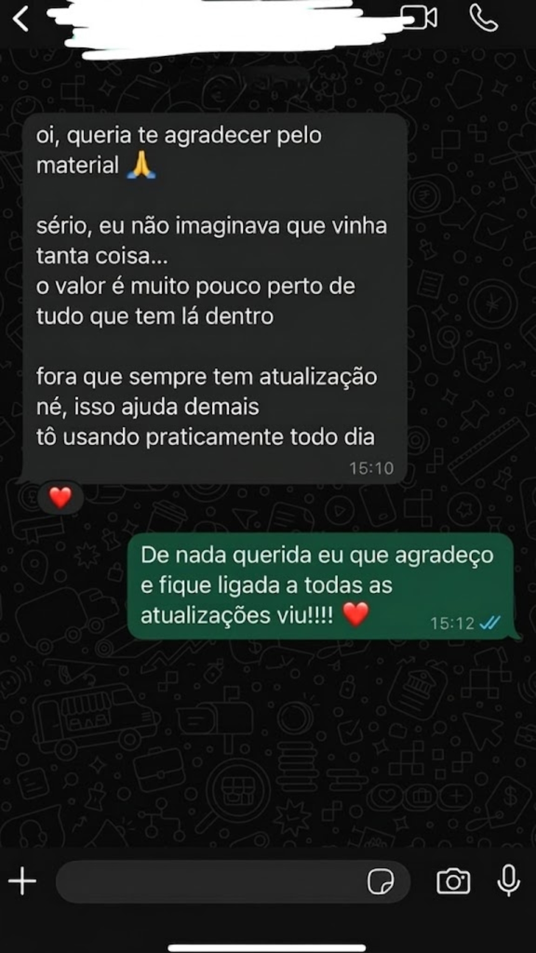 Depoimento de aluno 3