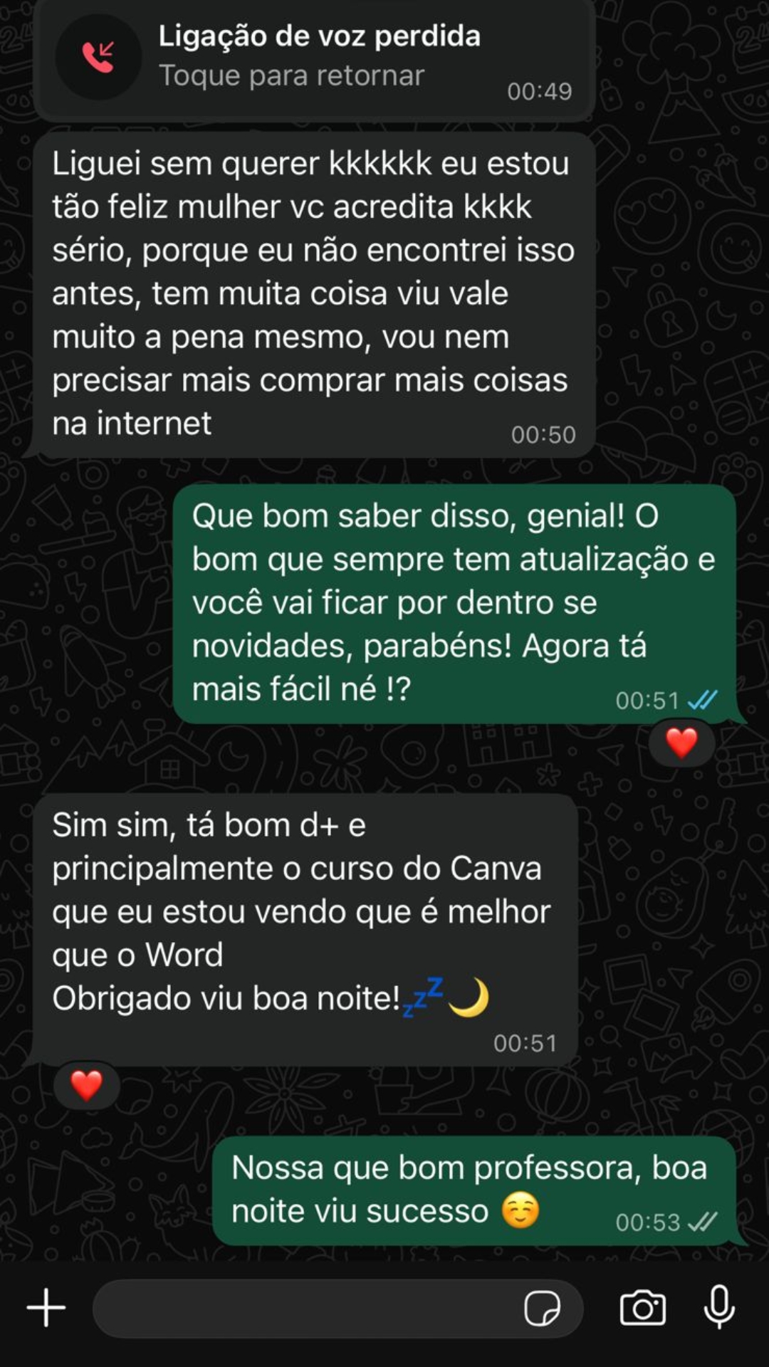 Depoimento de aluno 4