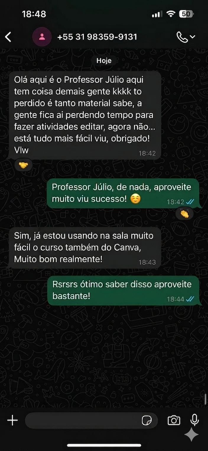Depoimento de aluno 5